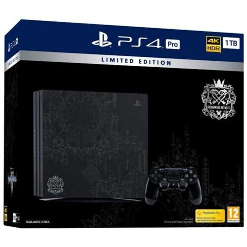 Refurbished PlayStation 4 Pro 1000GB - Zwart - Limited edition SONY PS4 Pro Kingdom Hearts 3 + Kingdom Hearts 3 Tweedehands