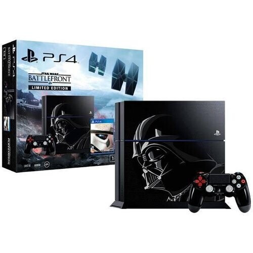 Refurbished PlayStation 4 Pro 1000GB - Zwart - Limited edition Star Wars Battlefront + Star Wars Battlefront Tweedehands