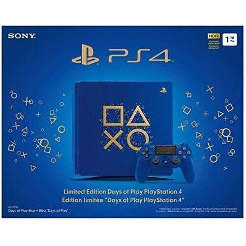 Refurbished PlayStation 4 Slim 1000GB - Blauw - Limited edition Days of Play Blue Tweedehands