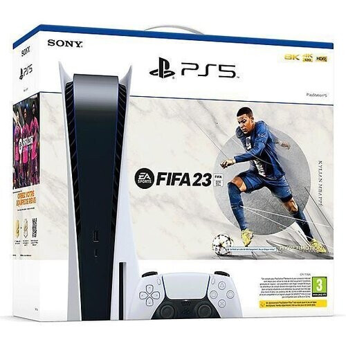 Refurbished PlayStation 5 825GB - Wit + FIFA 23 Tweedehands