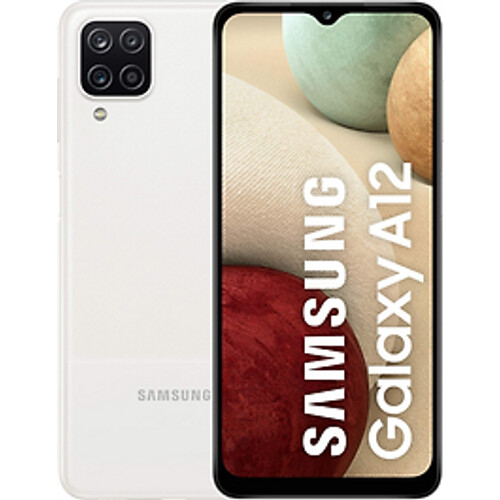 Refurbished Samsung Galaxy A12 Dual SIM 64GB [MediaTek Helio P35 versie] white Tweedehands