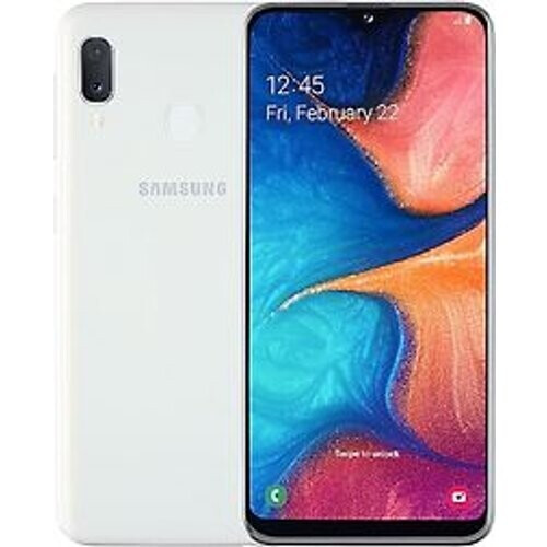 Refurbished Samsung Galaxy A20e Dual SIM 32GB wit Tweedehands