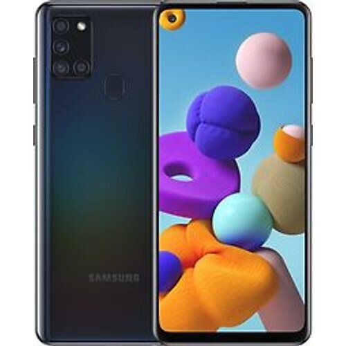 Refurbished Samsung Galaxy A21s Dual SIM 64GB zwart Tweedehands