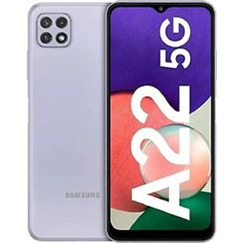Refurbished Samsung Galaxy A22 5G Dual SIM 128GB violet Tweedehands