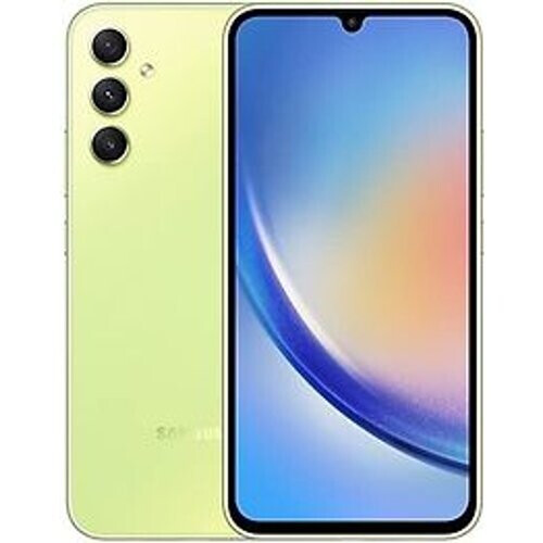 Refurbished Samsung Galaxy A34 5G Dual SIM 256GB awesome lime Tweedehands