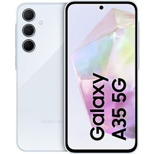 Refurbished Samsung Galaxy A35 5G Dual SIM 128GB awesome iceblue Tweedehands