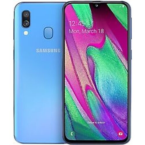 Refurbished Samsung Galaxy A40 Dual SIM 64GB blauw Tweedehands