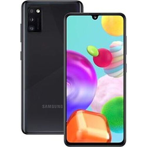 Refurbished Samsung Galaxy A41 Dual SIM 64GB zwart Tweedehands