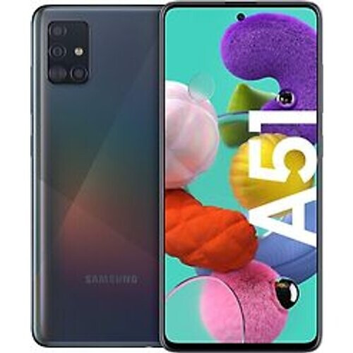 Refurbished Samsung Galaxy A51 Dual SIM 128GB zwart Tweedehands