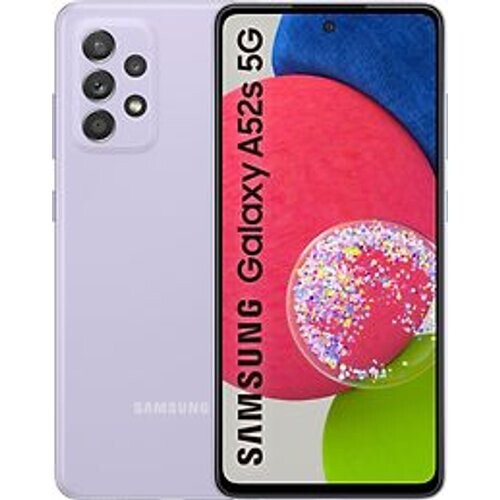 Refurbished Samsung Galaxy A52s 5G Dual SIM 128GB paars Tweedehands