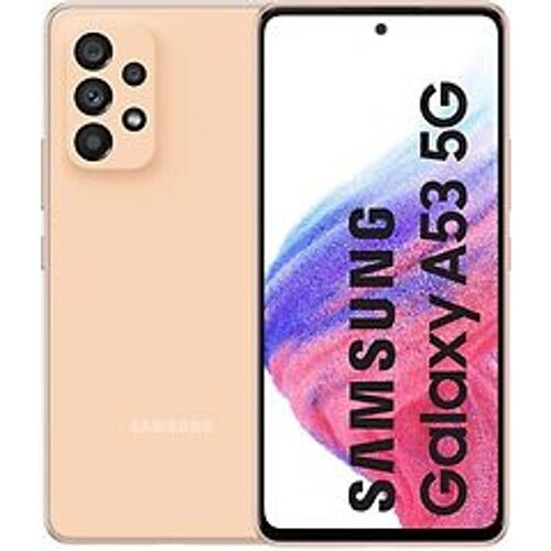 Refurbished Samsung Galaxy A53 5G Dual SIM 256GB oranje Tweedehands