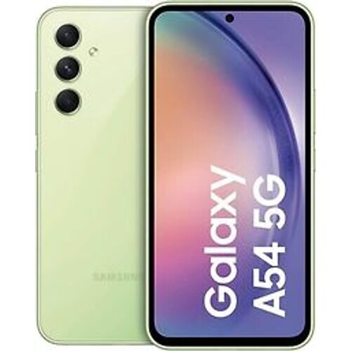 Refurbished Samsung Galaxy A54 5G Dual SIM 256GB awesome lime Tweedehands