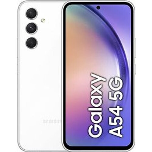 Refurbished Samsung Galaxy A54 5G Dual SIM 256GB awesome white Tweedehands