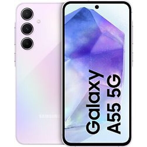 Refurbished Samsung Galaxy A55 5G Dual SIM 128GB awesome lilac Tweedehands