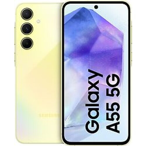 Refurbished Samsung Galaxy A55 5G Dual SIM 256GB awesome lemon Tweedehands