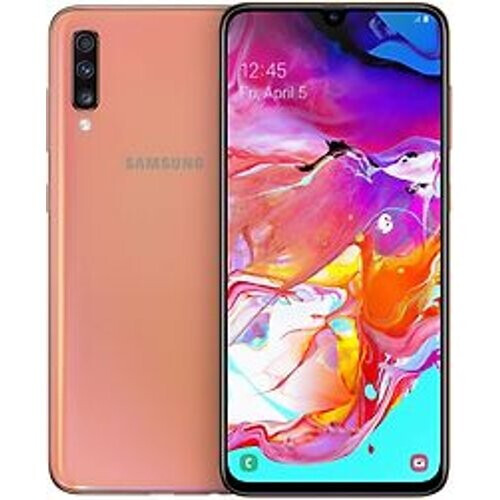 Refurbished Samsung Galaxy A70 Dual SIM 128GB roze Tweedehands
