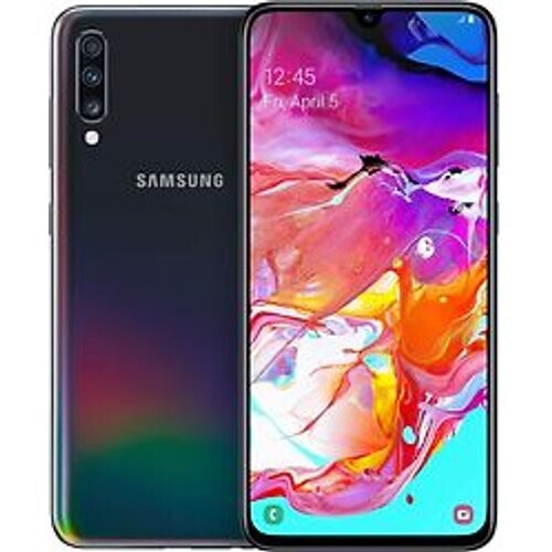 Refurbished Samsung Galaxy A70 Dual SIM 128GB zwart Tweedehands