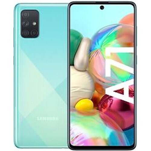 Refurbished Samsung Galaxy A71 Dual SIM 128GB blauw Tweedehands