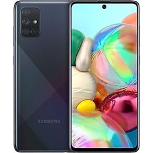 Refurbished Samsung Galaxy A71 Dual SIM 128GB zwart Tweedehands