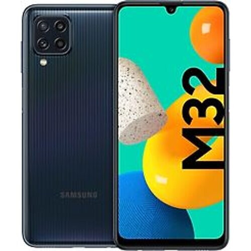 Refurbished Samsung Galaxy M32 Dual SIM 128GB black Tweedehands