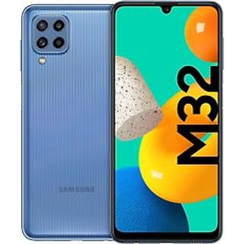 Refurbished Samsung Galaxy M32 Dual SIM 128GB light blue Tweedehands