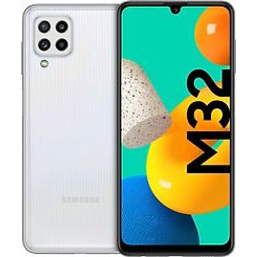 Refurbished Samsung Galaxy M32 Dual SIM 128GB white Tweedehands