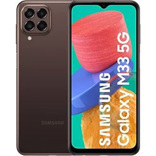 Refurbished Samsung Galaxy M33 5G Dual SIM 128GB brown Tweedehands