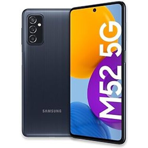 Refurbished Samsung Galaxy M52 Dual SIM 5G 128GB zwart Tweedehands