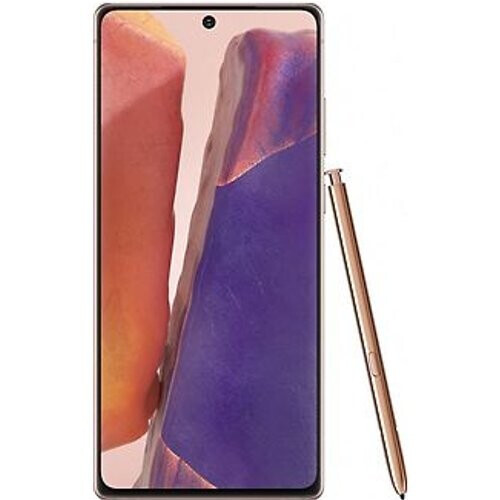Refurbished Samsung Galaxy Note20 Dual SIM 256GB brons Tweedehands