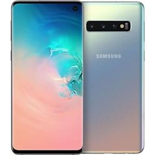 Refurbished Samsung Galaxy S10 Dual SIM 128GB zilver Tweedehands