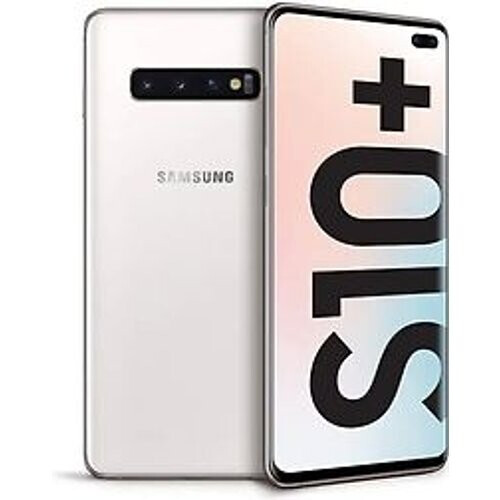 Refurbished Samsung Galaxy S10 Plus Dual SIM 128GB keramisch wit Tweedehands
