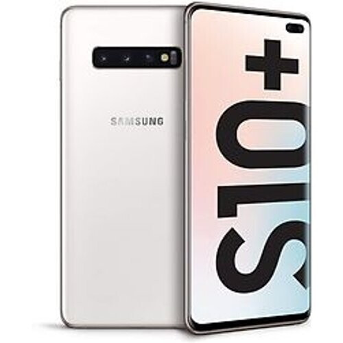 Refurbished Samsung Galaxy S10 Plus Dual SIM 512GB keramisch wit Tweedehands