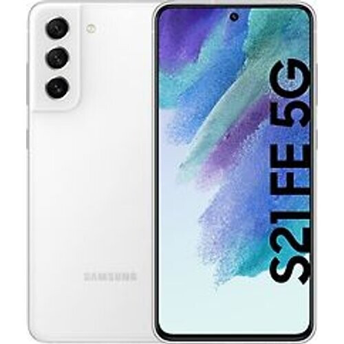 Refurbished Samsung Galaxy S21 FE 5G Dual SIM 256GB wit Tweedehands