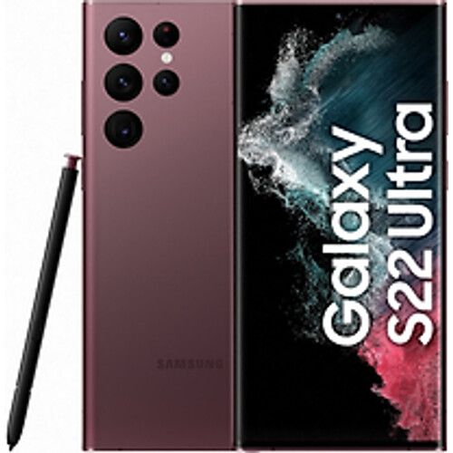 Refurbished Samsung Galaxy S22 Ultra Dual SIM 1TB wijnrood Tweedehands
