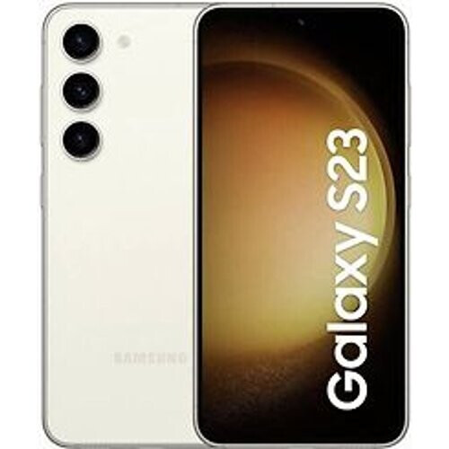 Refurbished Samsung Galaxy S23 Dual SIM 256GB cream Tweedehands