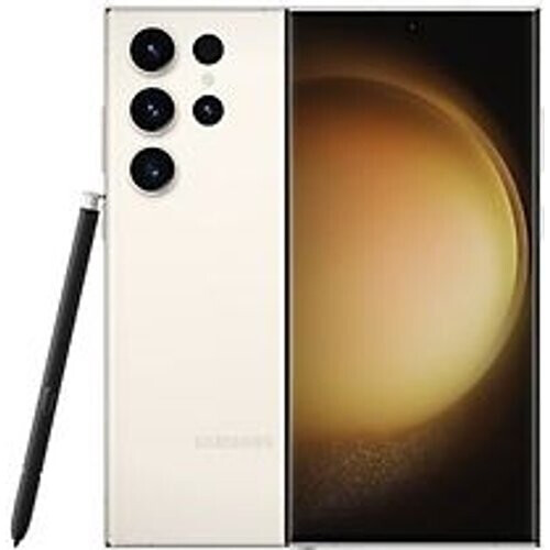 Refurbished Samsung Galaxy S23 Ultra Dual SIM 256GB cream Tweedehands