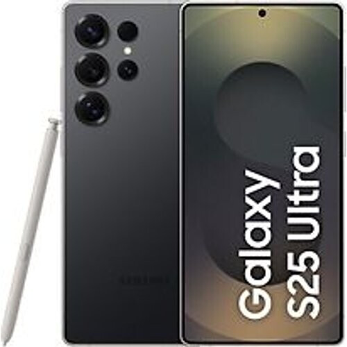 Refurbished Samsung Galaxy S25 Ultra Dual SIM 256GB titanium black Tweedehands