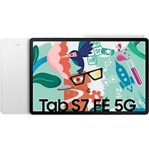 Refurbished Samsung Galaxy Tab S7 FE 5G 12,4 64GB [wifi + 5G] zilver Tweedehands