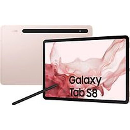 Refurbished Samsung Galaxy Tab S8 11128GB [wifi + 5G] roze Tweedehands