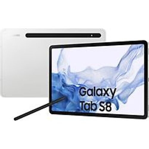 Refurbished Samsung Galaxy Tab S8 11256GB [wifi + 5G] zilver Tweedehands