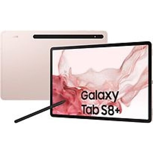 Refurbished Samsung Galaxy Tab S8 Plus 12,4 256GB [wifi + 5G] roze Tweedehands
