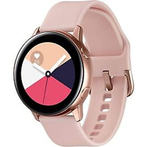 Refurbished Samsung Galaxy Watch Active 40 mm roségoud met sportarmband rozebeige [wifi] Tweedehands