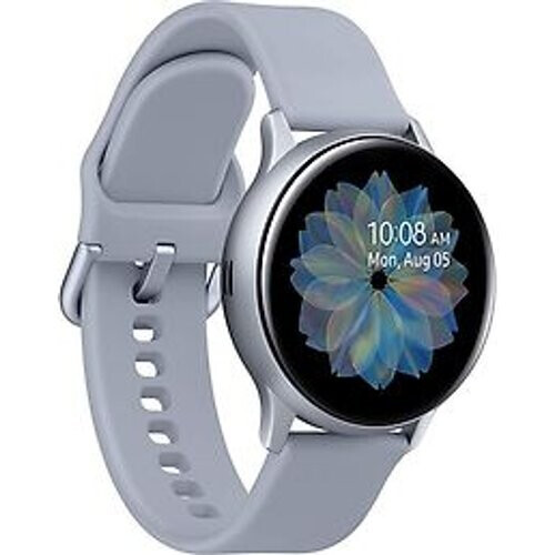 Refurbished Samsung Galaxy Watch Active2 40 mm aluminium kast zilver op sportbandje silver [wifi] Tweedehands