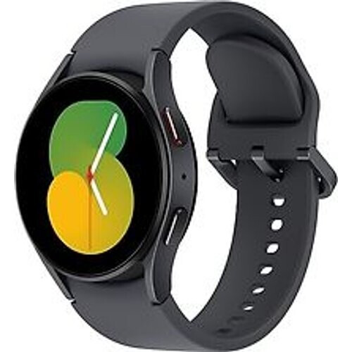 Refurbished Samsung Galaxy Watch5 40 mm horlogekast van Graphite Aluminium op Graphite Sport Band M/L [Wi-Fi + 4G] Tweedehands