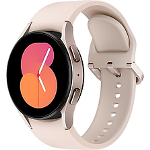 Refurbished Samsung Galaxy Watch5 40 mm horlogekast van Pink Gold Aluminium Pink Gold Sport Band M/L [Wi-Fi] Tweedehands