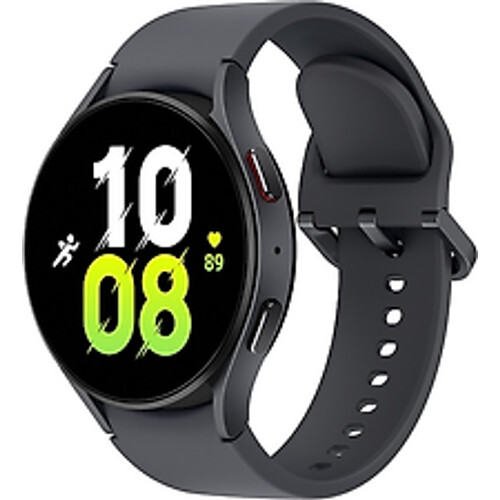 Refurbished Samsung Galaxy Watch5 44 mm horlogekast van Graphite Aluminium op Graphite Sport Band M/L [Wi-Fi] Tweedehands