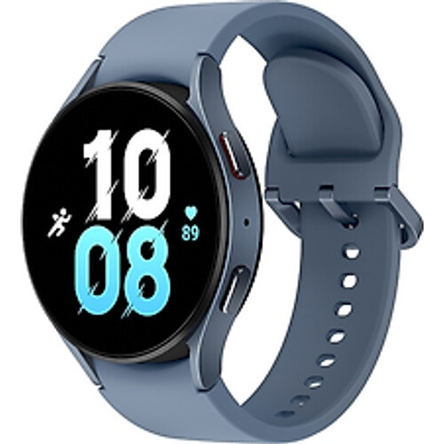 Refurbished Samsung Galaxy Watch5 44 mm horlogekast van Sapphire Aluminium op Sapphihre Sport Band S/M [Wi-Fi] Tweedehands