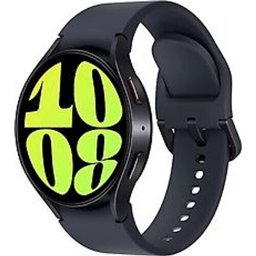 Refurbished Samsung Galaxy Watch6 44 mm aluminium kast graphite op sportbandje S/M graphite [wifi] Tweedehands
