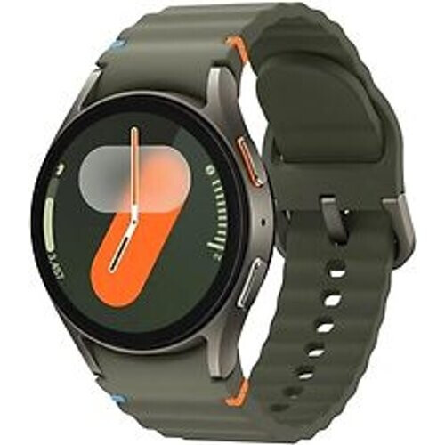 Refurbished Samsung Galaxy Watch7 40 mm aluminium kast groen op sportbandje S/M groen [wifi + 4G] Tweedehands
