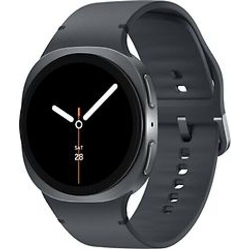 Refurbished Samsung Galaxy Watch8 44 mm aluminium kast graphite op Sport Band M/L graphite [Wi-Fi] Tweedehands